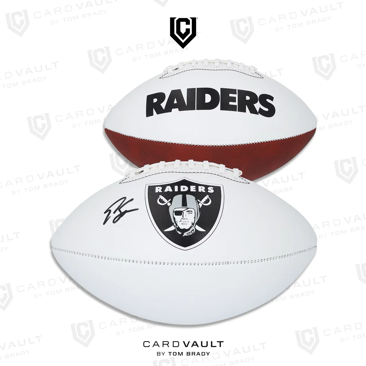 Geno Smith Las Vegas Raiders Fanatics Authentic Autographed Franklin White Panel Football